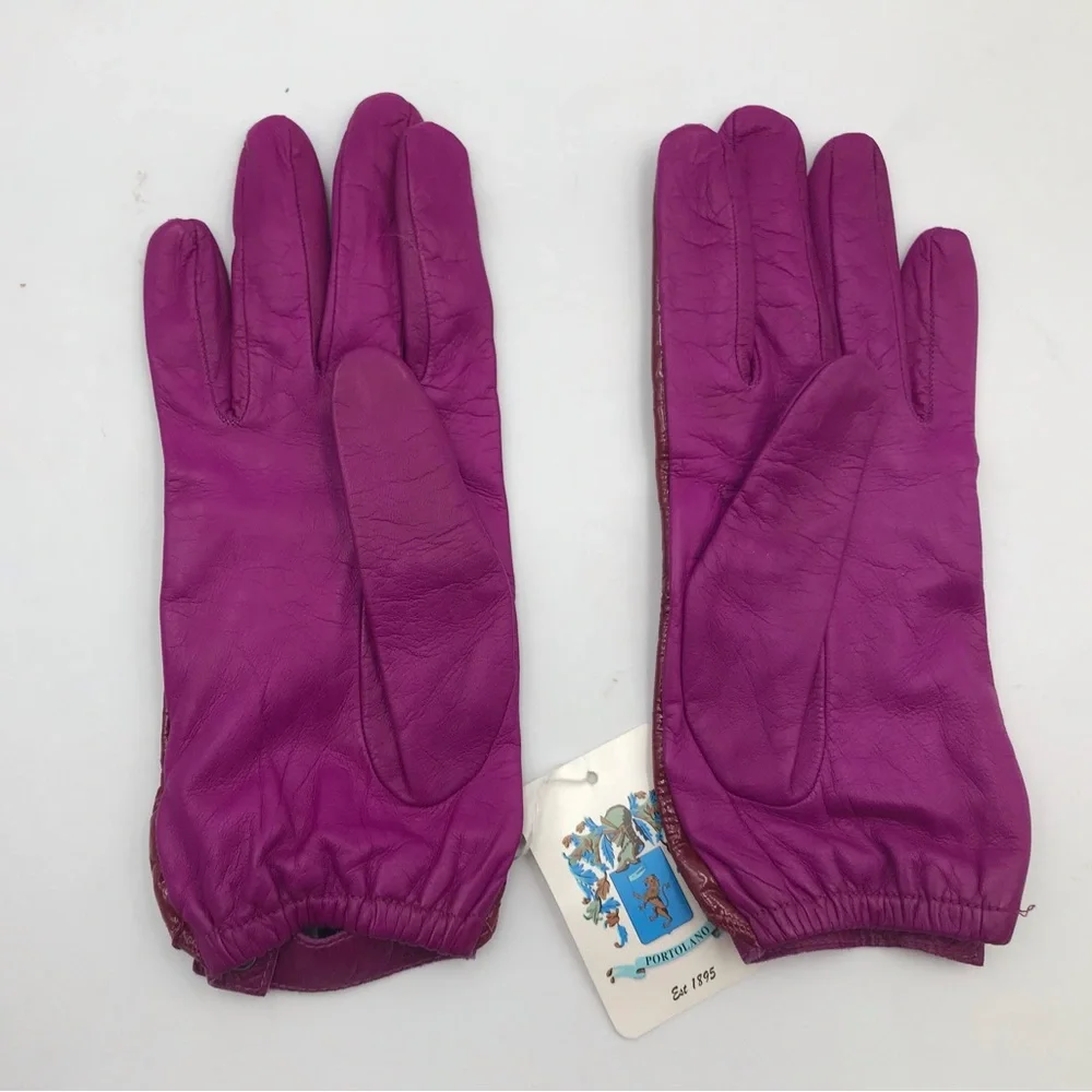 Portolano Patent Leather Driving Gloves